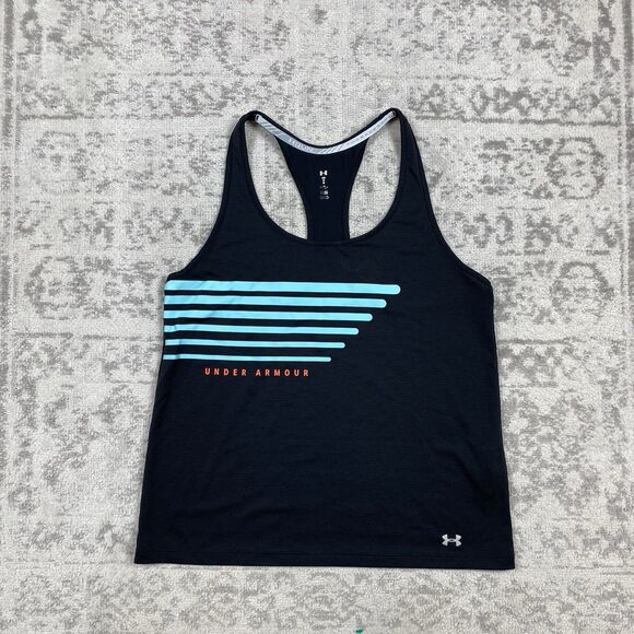 Under Armour Tank Top Threadborne Women's Heat Gear Racerback Run Size Medium - Picture 1 of 4